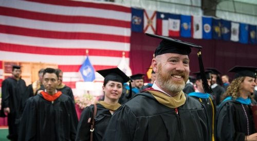 Students at Commencement